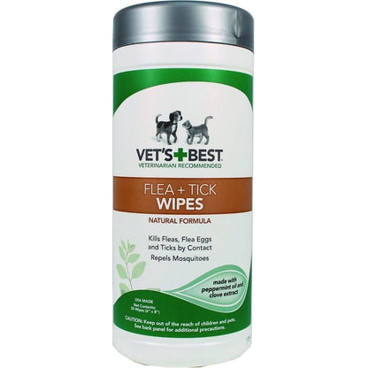 Vets Best Natural Flea/Tick Pet Wipes