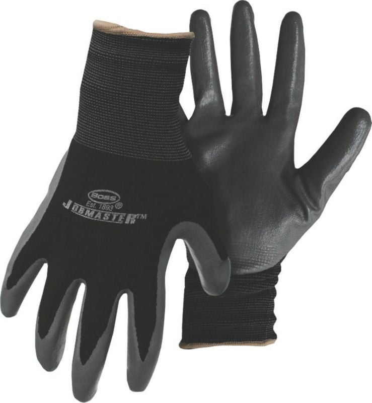Jobmaster Nylon Gloves/Nitrile Palm For Men L