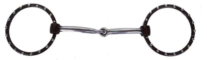Metalab Dotted Loose Ring Snaffle Bit Antique