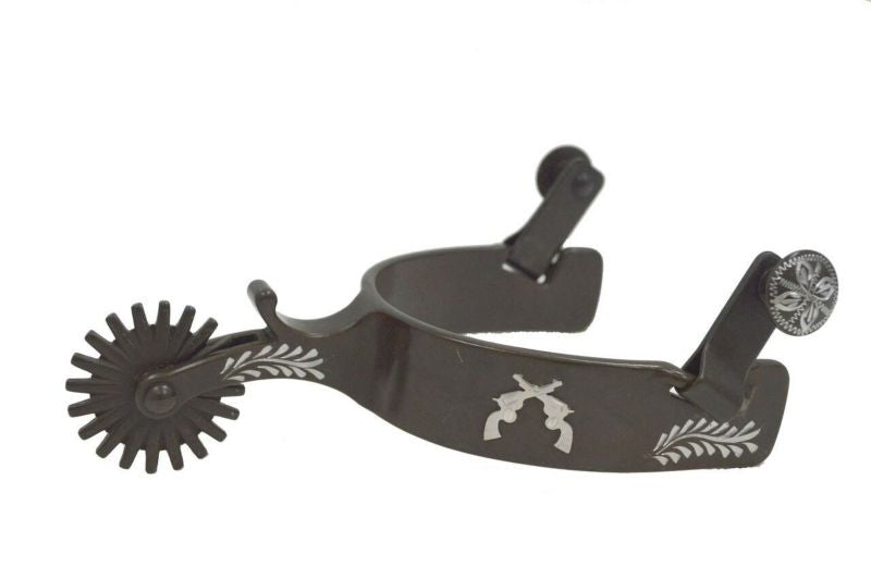 Santa Fe Collection Pistols Spur 2 Shank 1 Band Br