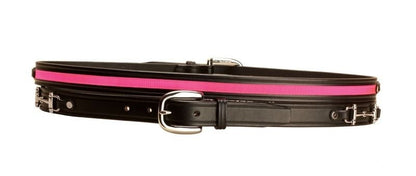 Tory Leather Ribbon/Snaffle Bits Belt 30 Black/Red