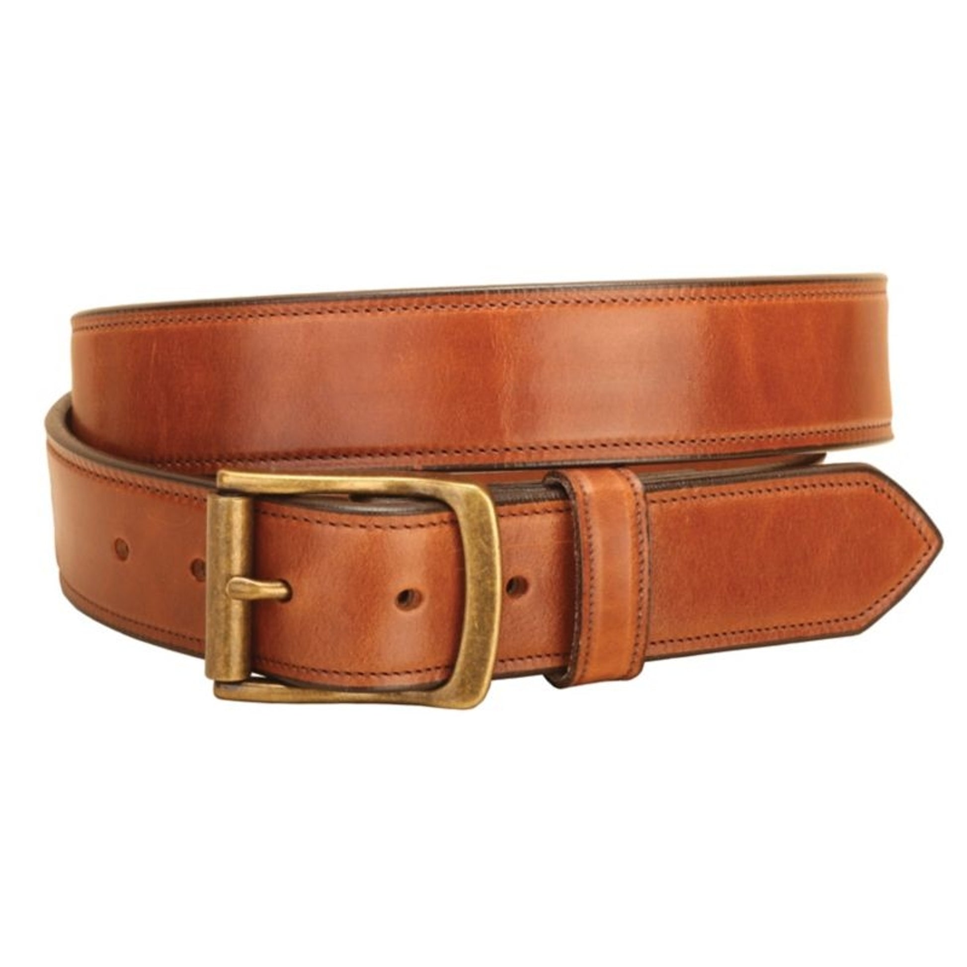 Tory Fully Stitched Harness Leather Belt 32 Bk/Gry