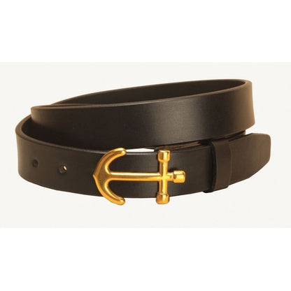 Tory Lthr Anchor Buckle Strap Lthr Belt 32 Blk