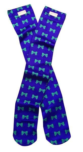 Lettia Adult Nylon/Spandex Boot Sock - Bows Bows