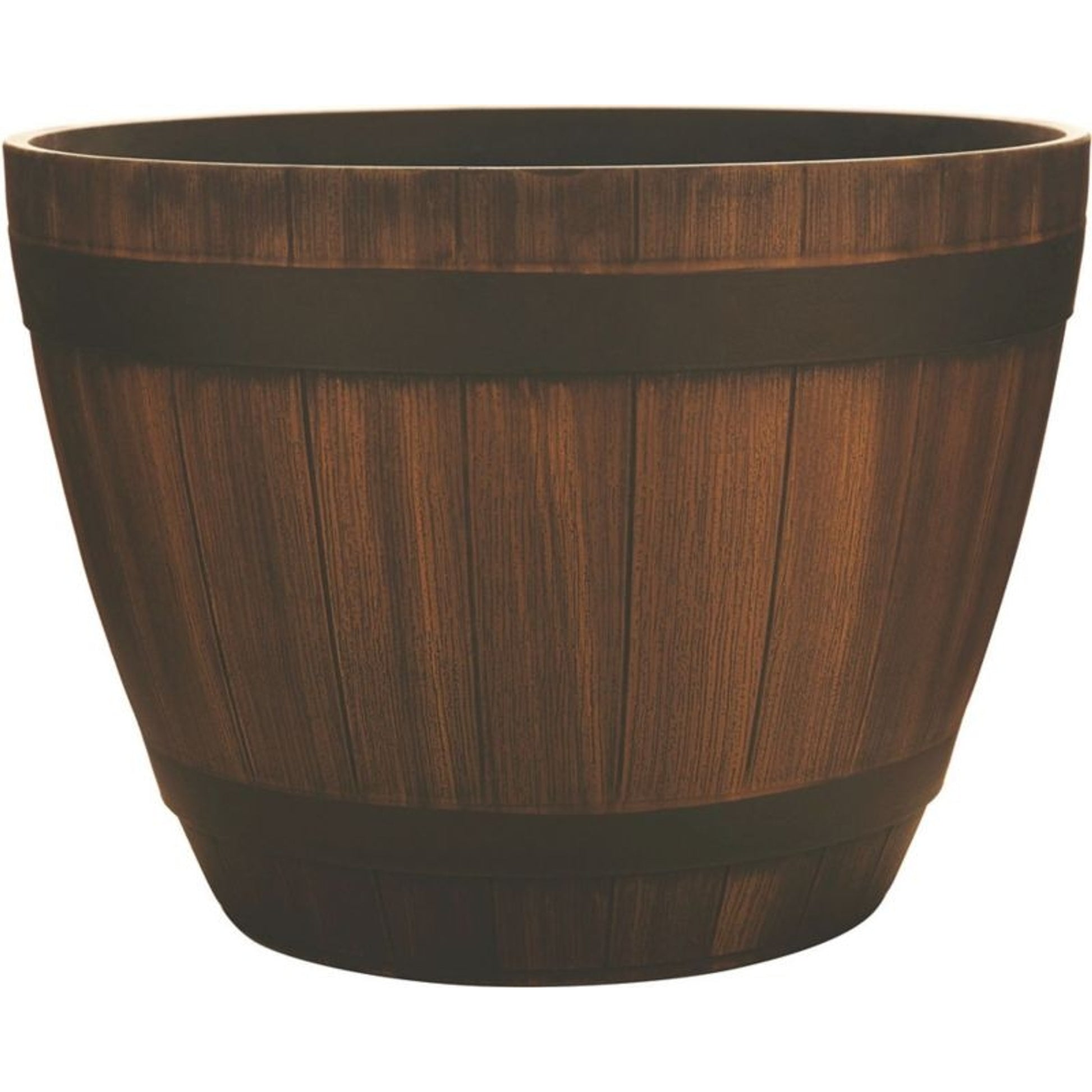 Southern Patio Hdr Wine Barrel Planter 20.5 Walnut