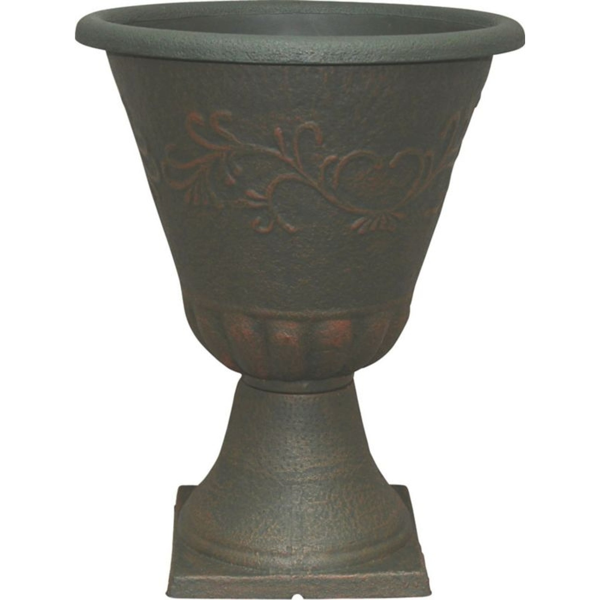 Southern Patio Sherwood Sonoma Urn 16in Rust