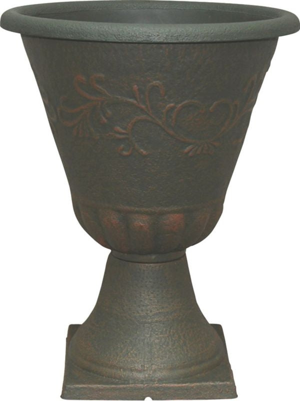 Southern Patio Sherwood Sonoma Urn 16in Rust