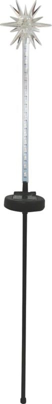Solar Starburst Garden Stake/ Led 4X4X33 Wh/Bl/Rd