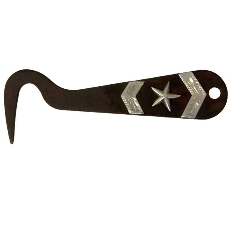 Silver Overlay Hoof Pick - Texas Star