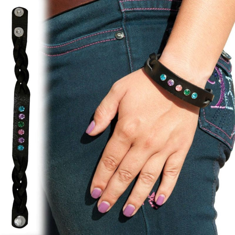 2kGrey Braided Bracelet