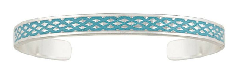 Montana CrossCut Turquoise Narrow Cuff Bracelet