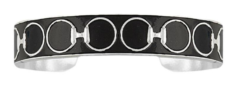 Montana Painted Snaffle-Bit Pattern Cuff Bracelet