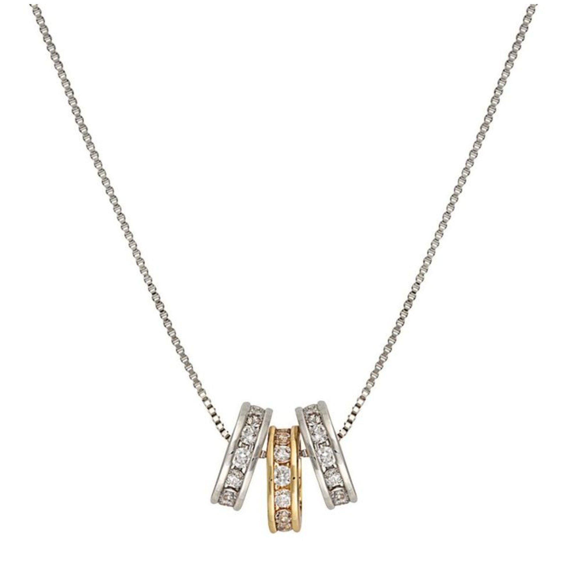 MontanaSilversmith Two-Tone Triple Shine Necklace