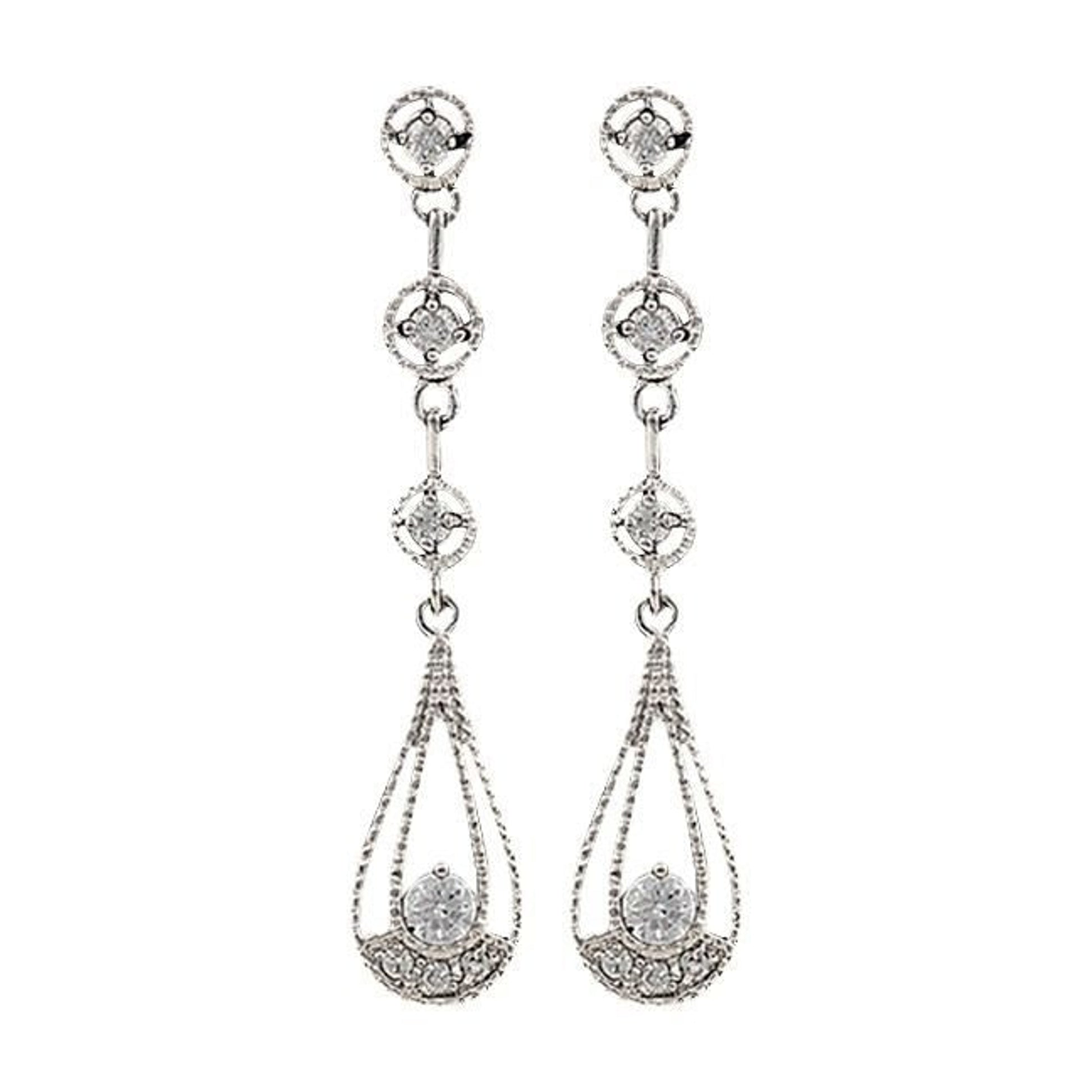 MontanaSilversmiths Three Tiered Raindrop Earring