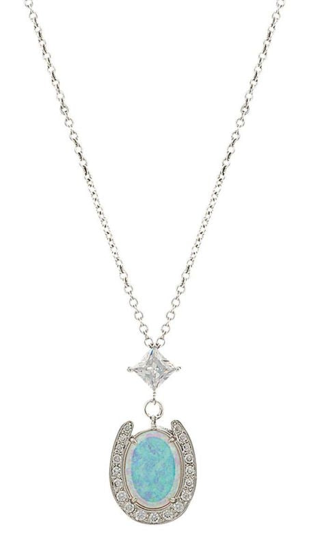 Montana River Light Pond Luck Evening Sky Necklace