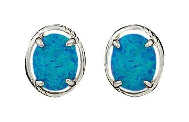 Montana Silver River Lights Mountain Lake Earring