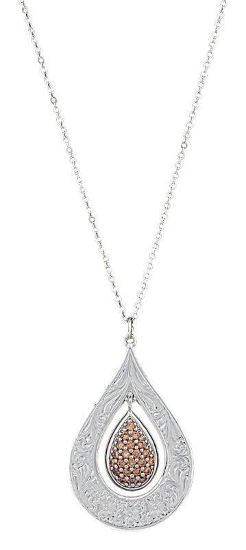 Montana Silver Flowers Champagne Spark Necklace