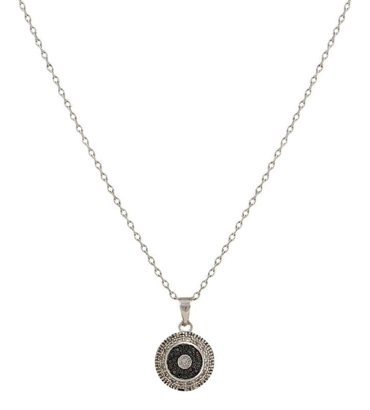 Montana Silver Evening Bulls Eye Necklace