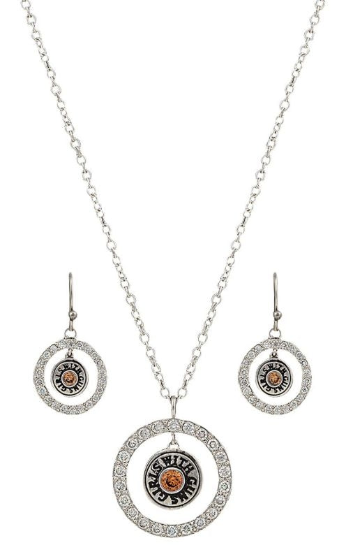 Girls With Gun-Pack Of The Bullet Charm Jewelry Set