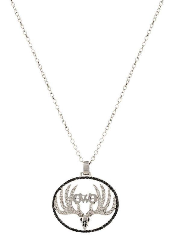 Montana Girls with Guns Sparkle Antler Skull Necklace