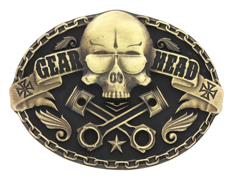 Heritage Gearhead Attitude Buckle Brn