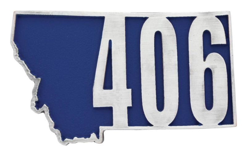 Montana Silver Montana State 406 Attitude Buckle
