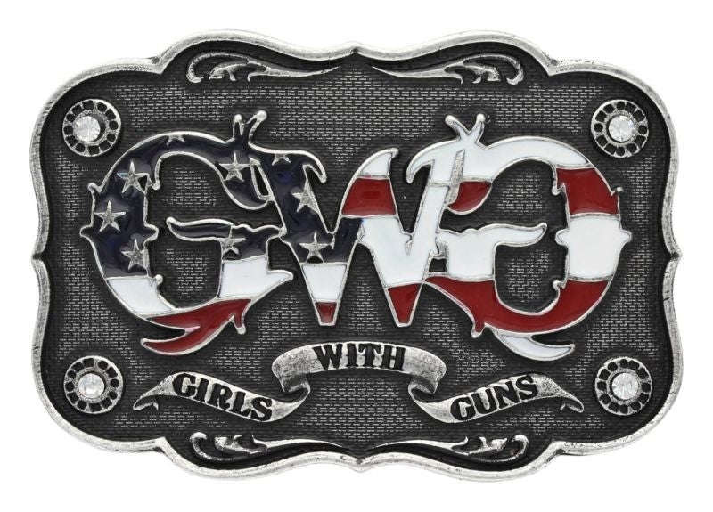 Montana Girls with Guns Scalloped Attitude Buckle