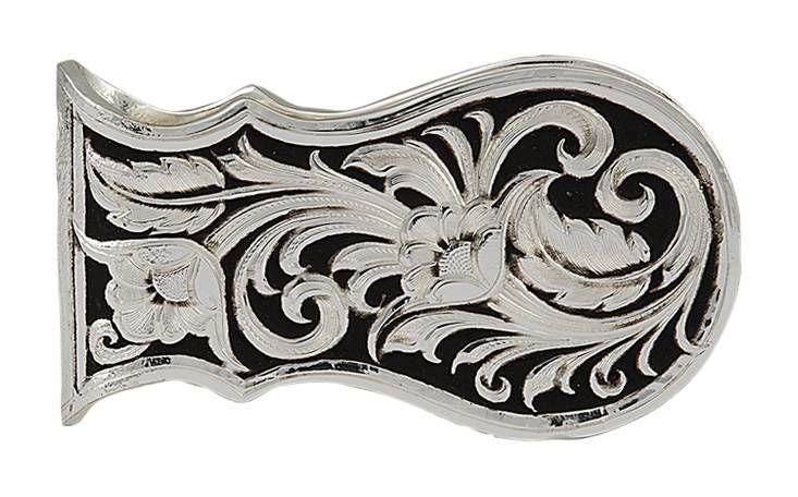 Montana Silver LeatherCut Scalloped Money Clip