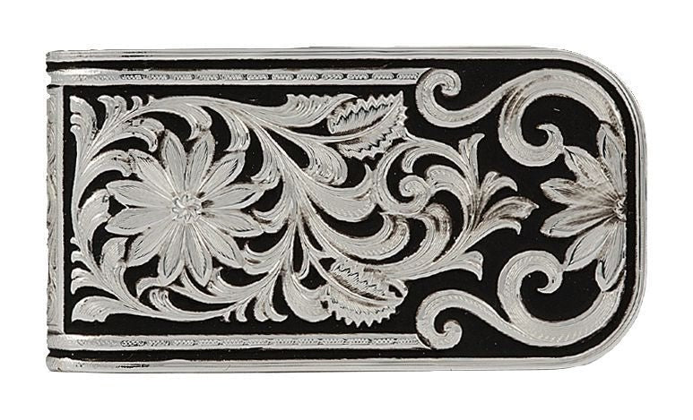 Montana Silver Leathercut Bitterroot Money Clip