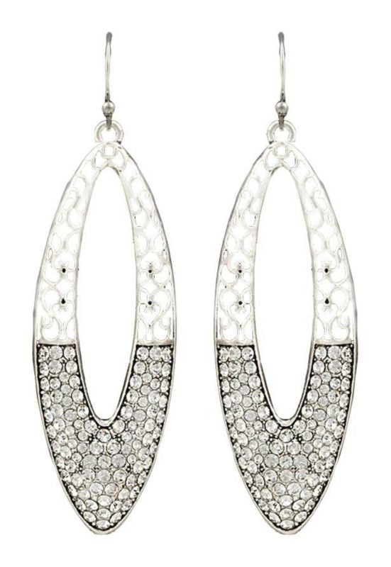 Rock 47 Vintage Kitsch Day/Night Marquis Earrings
