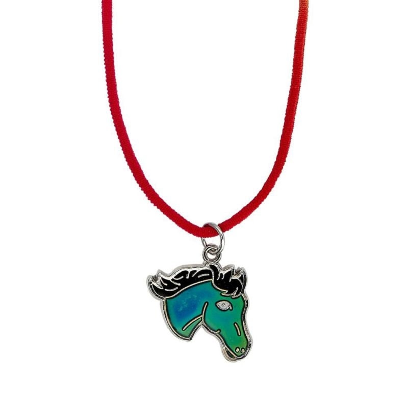 Kids Horse Head Mood Necklace 16