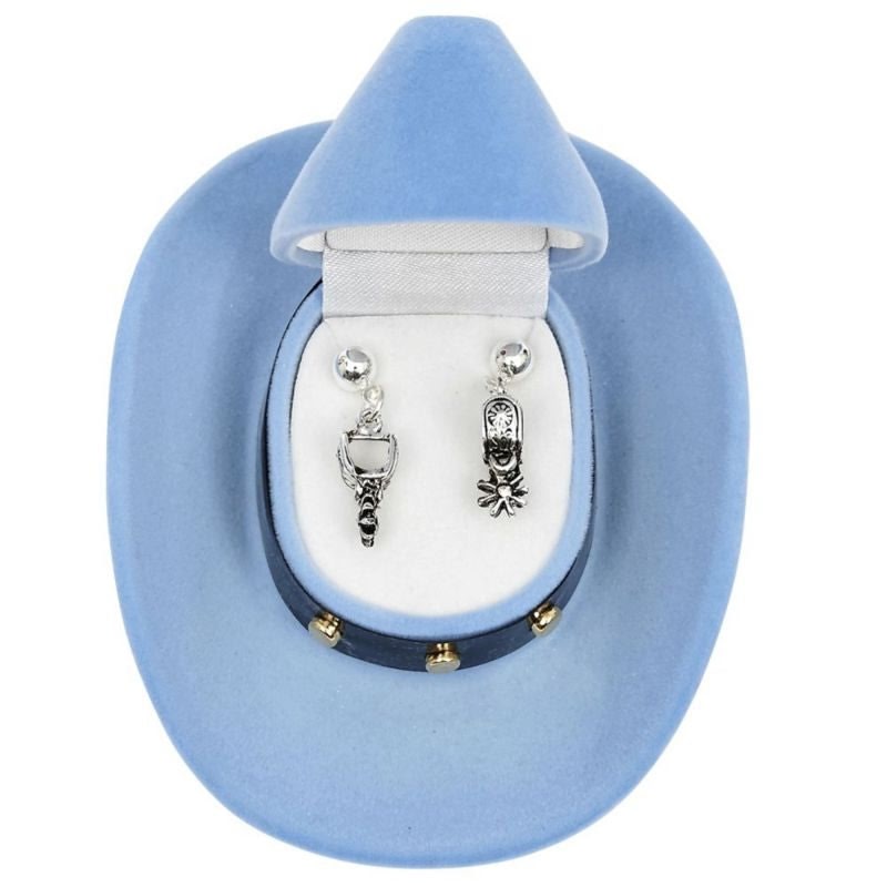 Ladies Western Spur Earrings Steel
