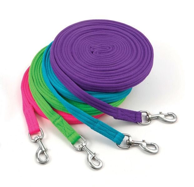 Shires Soft Feel Lunge Line 8 meters/ 26 ft Black