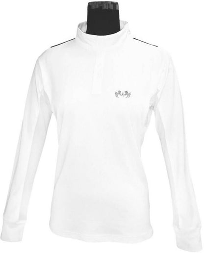 Equine Couture Ladies Darsy Show Shirt 1X Navy