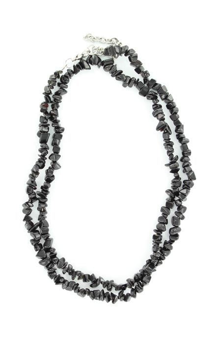 Blazin Roxx Mix And Match Stone Necklace 35 Bk/Wh
