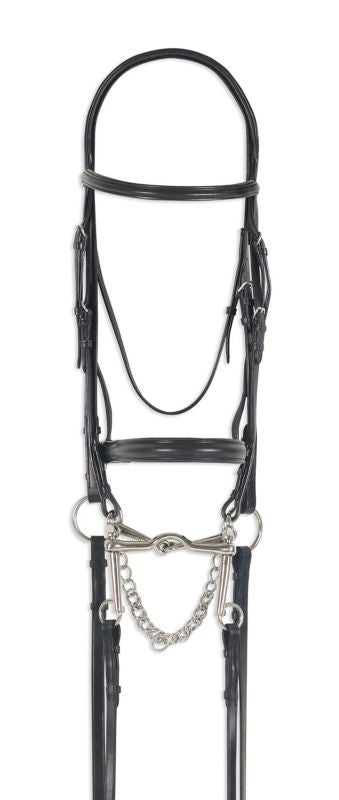 Ovation Breed Double Dressage Bridle Arabian Blk