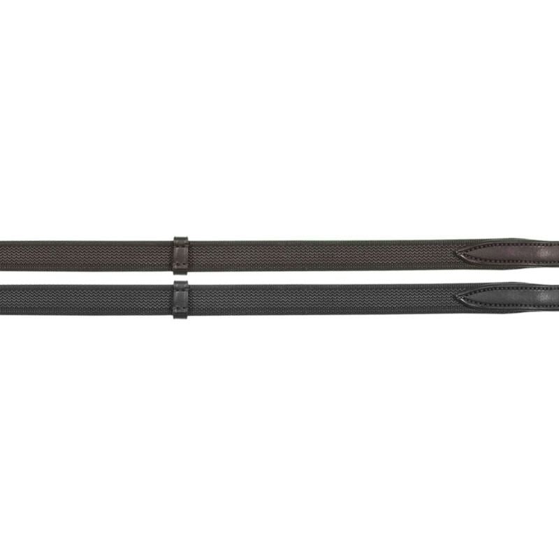 Camelot Non Slip Reins Black 5/8 X 60