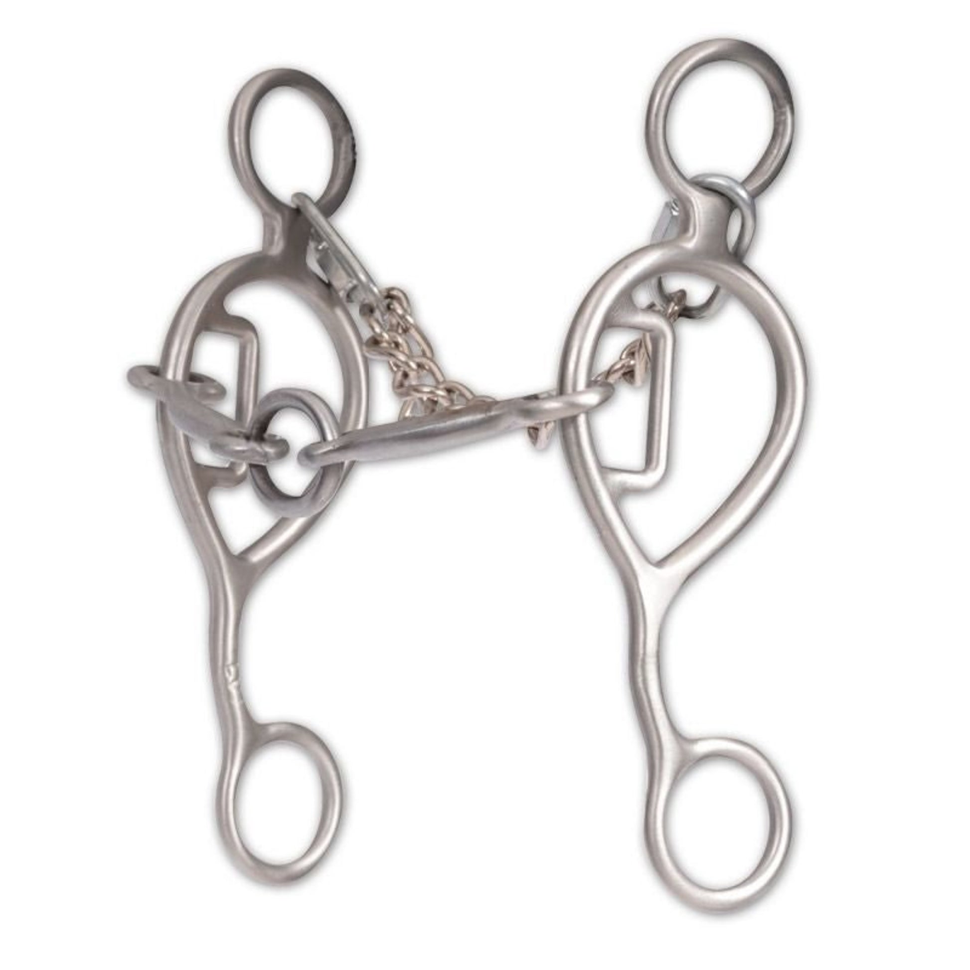 Classic Equine Les Vogt 6 1/2 Shank O Ring Gag Bit