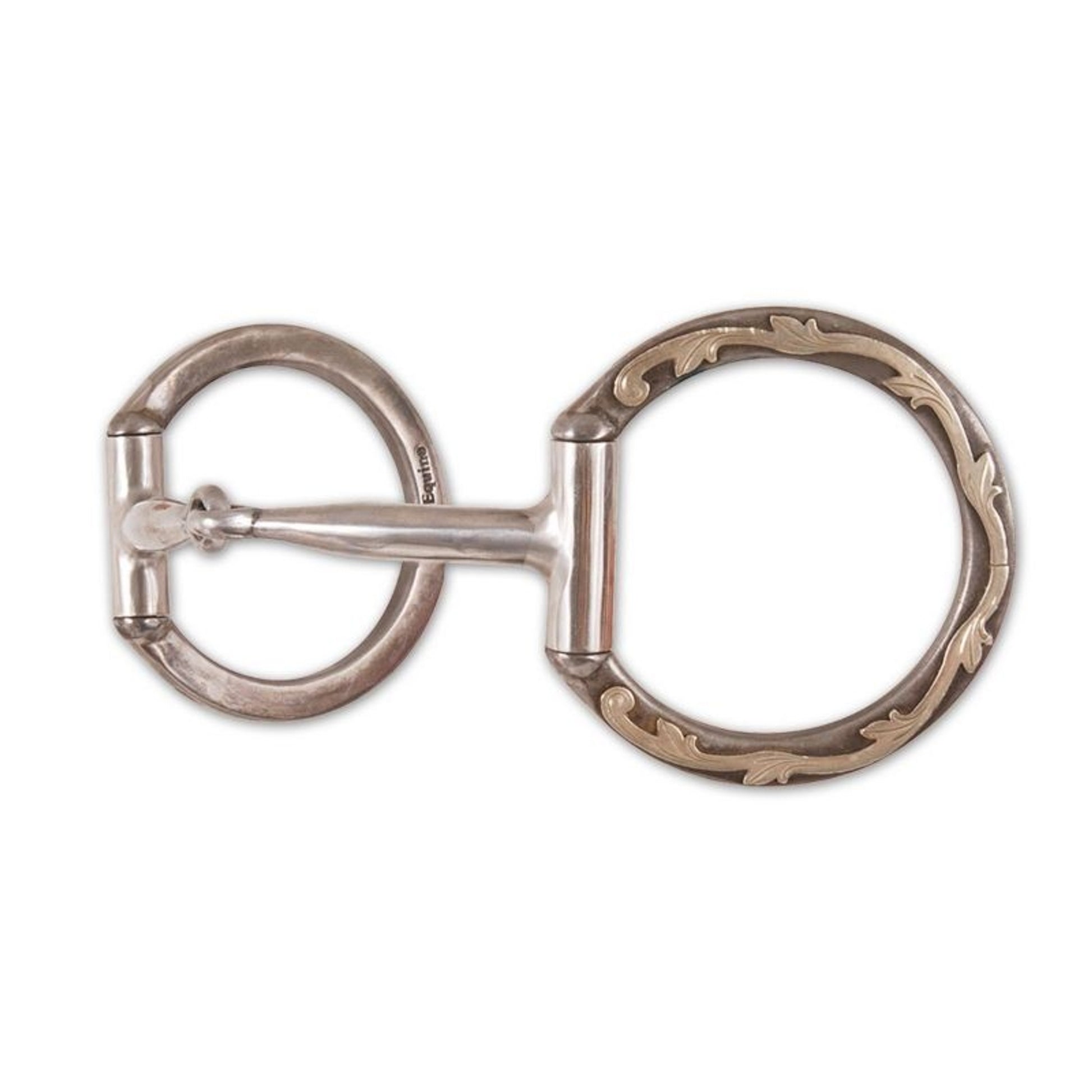 ProSeries Engraved D Ring Smooth SnaffleBit Steel