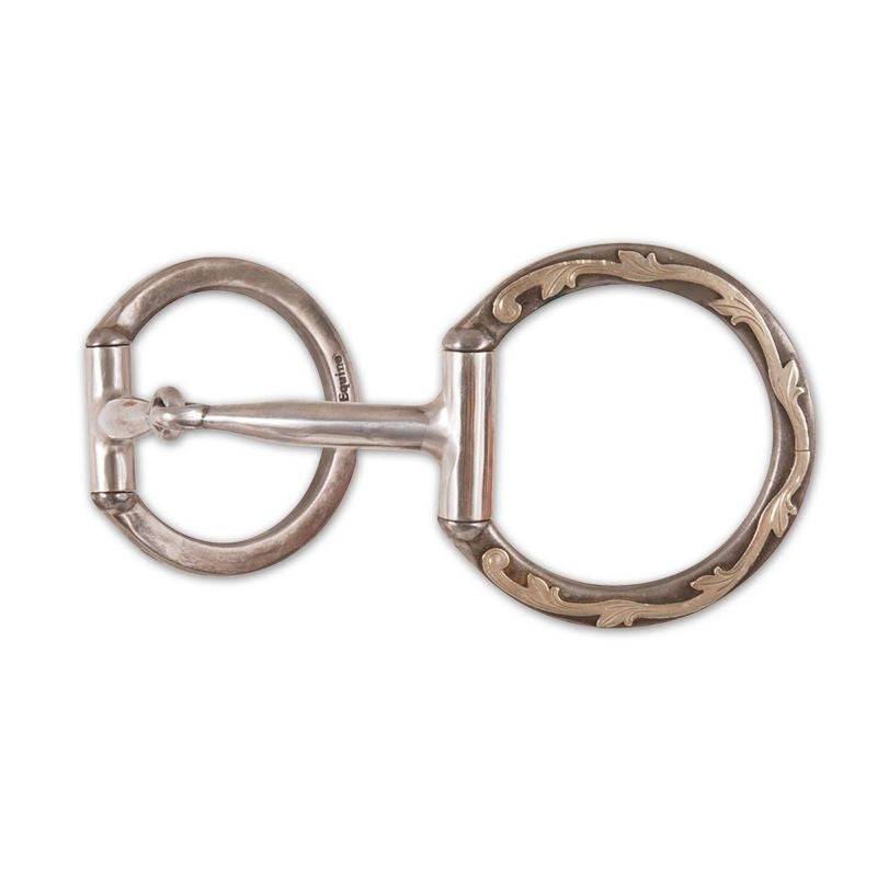 ProSeries Engraved D Ring Smooth SnaffleBit Steel