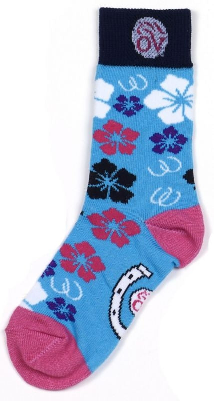 Ovation Childs Lucky Socks 7-9 Lt Blue/Pink