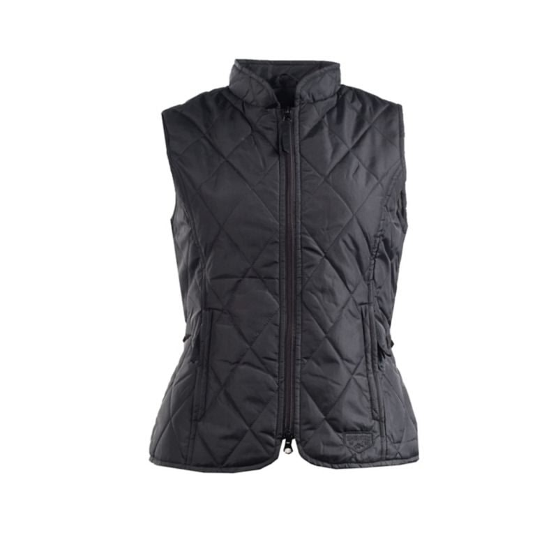 HorZe Spirit Ladies Classic Quilted Vest 4 Black