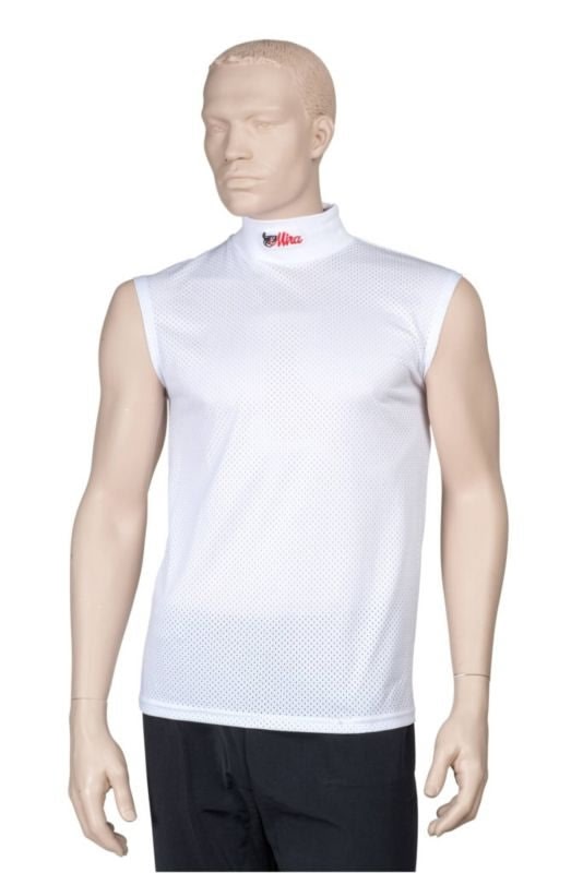 Finn Tack Mira Turtleneck Sleeveless Polo M White