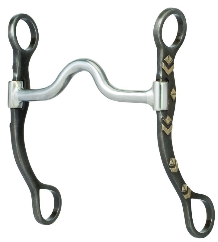 Pro Shank Bit With Sweet Iron Medium Port Mouth 5