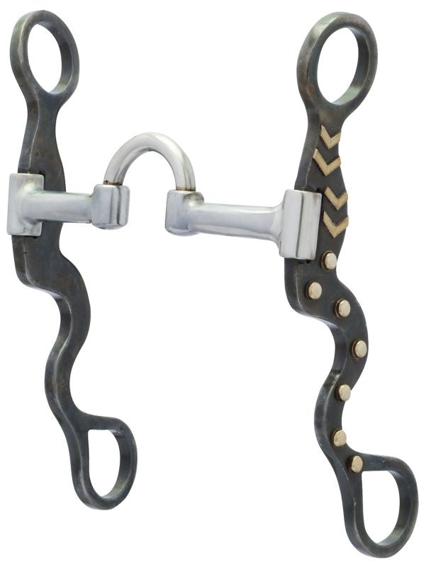 Shank Bit/SweetIron LowCorrect Mouth/Copp Inlay 5