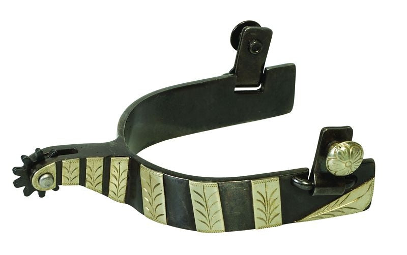 Spurs With Replaceable Rowels - 10 Point Mens Br