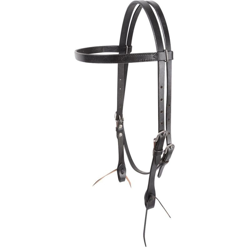 Cashel Plain Browband Headstall Black