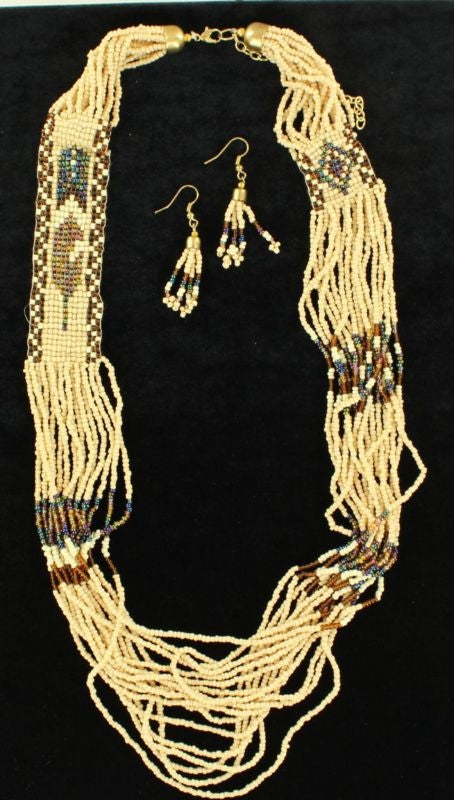 Blazin Roxx Beaded Feather Jewelry SetMulti