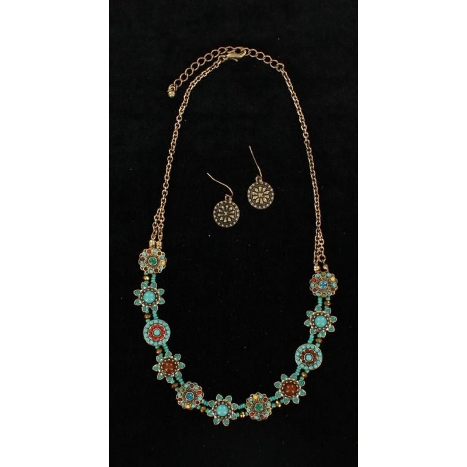 Blazin Roxx Circle Flower Jewelry SetMulti