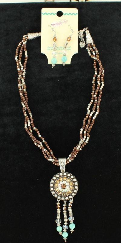 Blazin Roxx Concho Fringe Jewelry Set